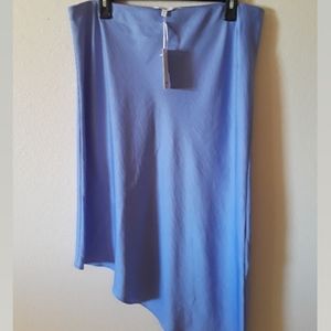 Candies Asymmetrical Mid Length Slip Skiry